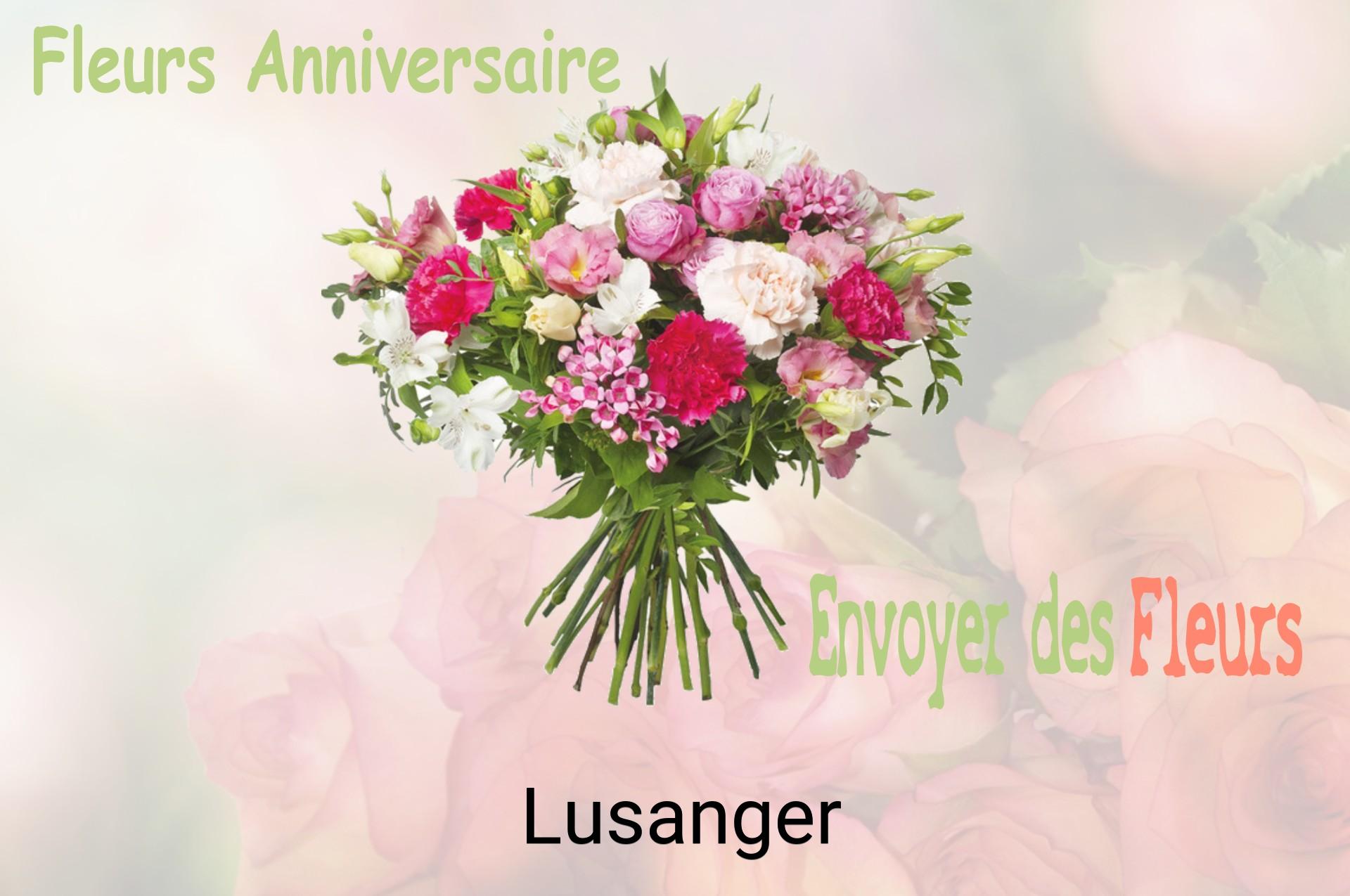 Bouquet de fleurs d’anniversaire livré à Lusanger