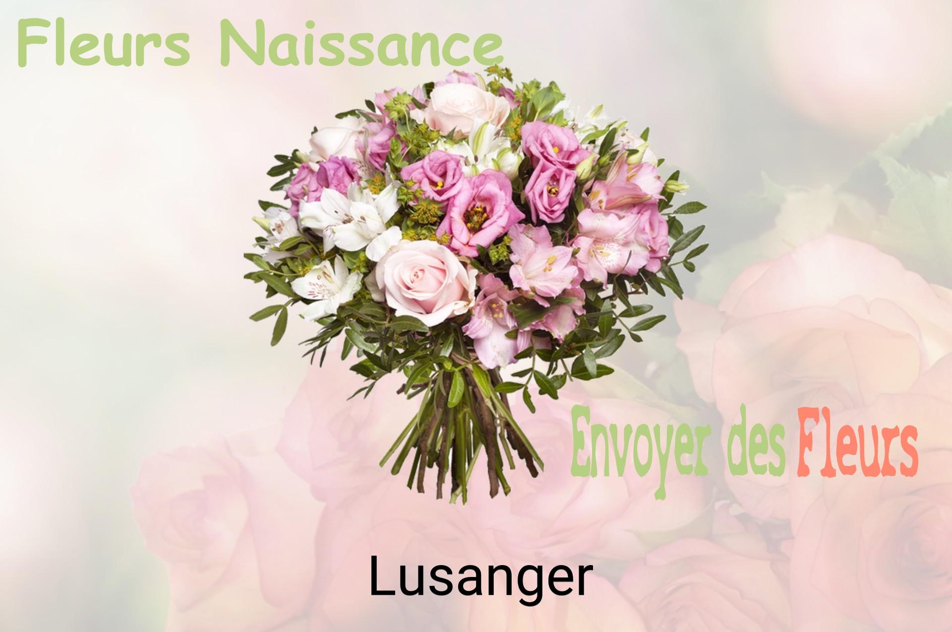 Bouquet de fleurs de naissance livré à Lusanger